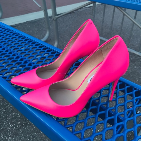 Last Pair 🚨 size 8.5 Steve Madden Pink Heels - Picture 3 of 7